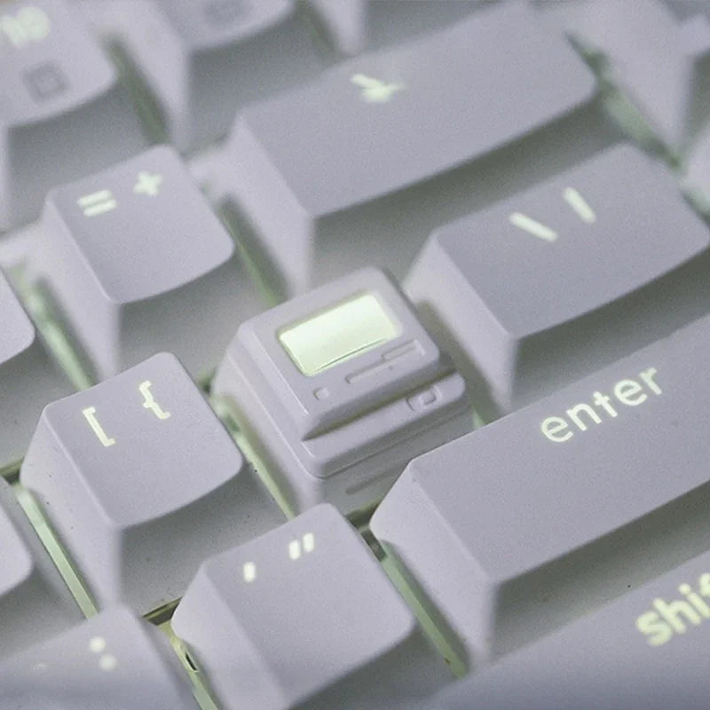 K-04 鍵盤鍵帽 3合1 適用於機械經典復古可愛透明鍵帽套裝可愛按鍵個性鍵帽