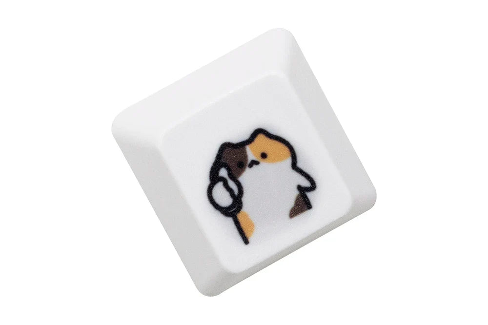 Cute Little Calico Cat Keycap Kitty Meme Keycap Dye Πλήκτρα υποβάθρου για mx stem Μηχανικά πληκτρολόγια Gaming Πορτοκαλί Λευκό Μαύρο
