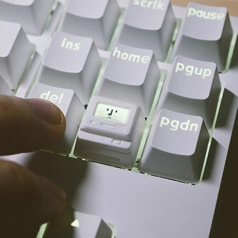 K-04 鍵盤鍵帽 3合1 適用於機械經典復古可愛透明鍵帽套裝可愛按鍵個性鍵帽