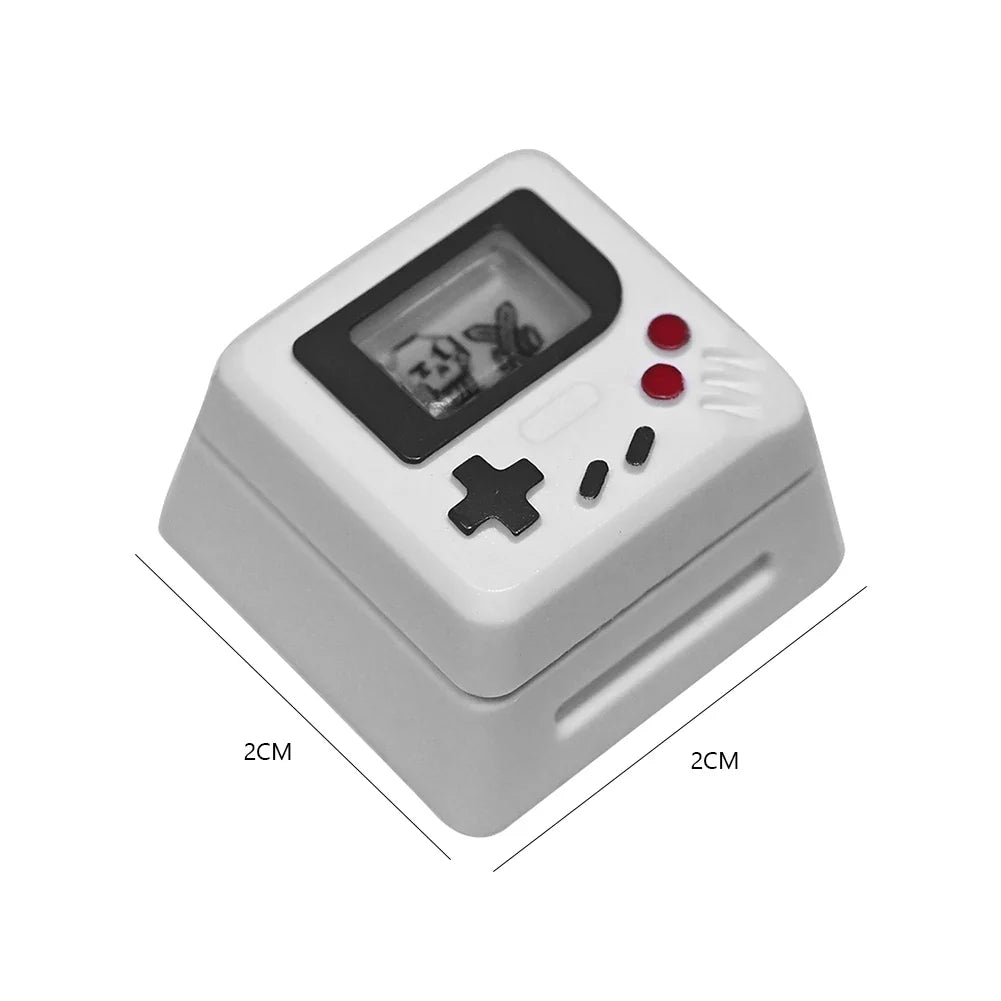 K-04 键盘键帽 3 合 1 替换机械键盘键帽 复古游戏机键帽 可爱透明键帽套装