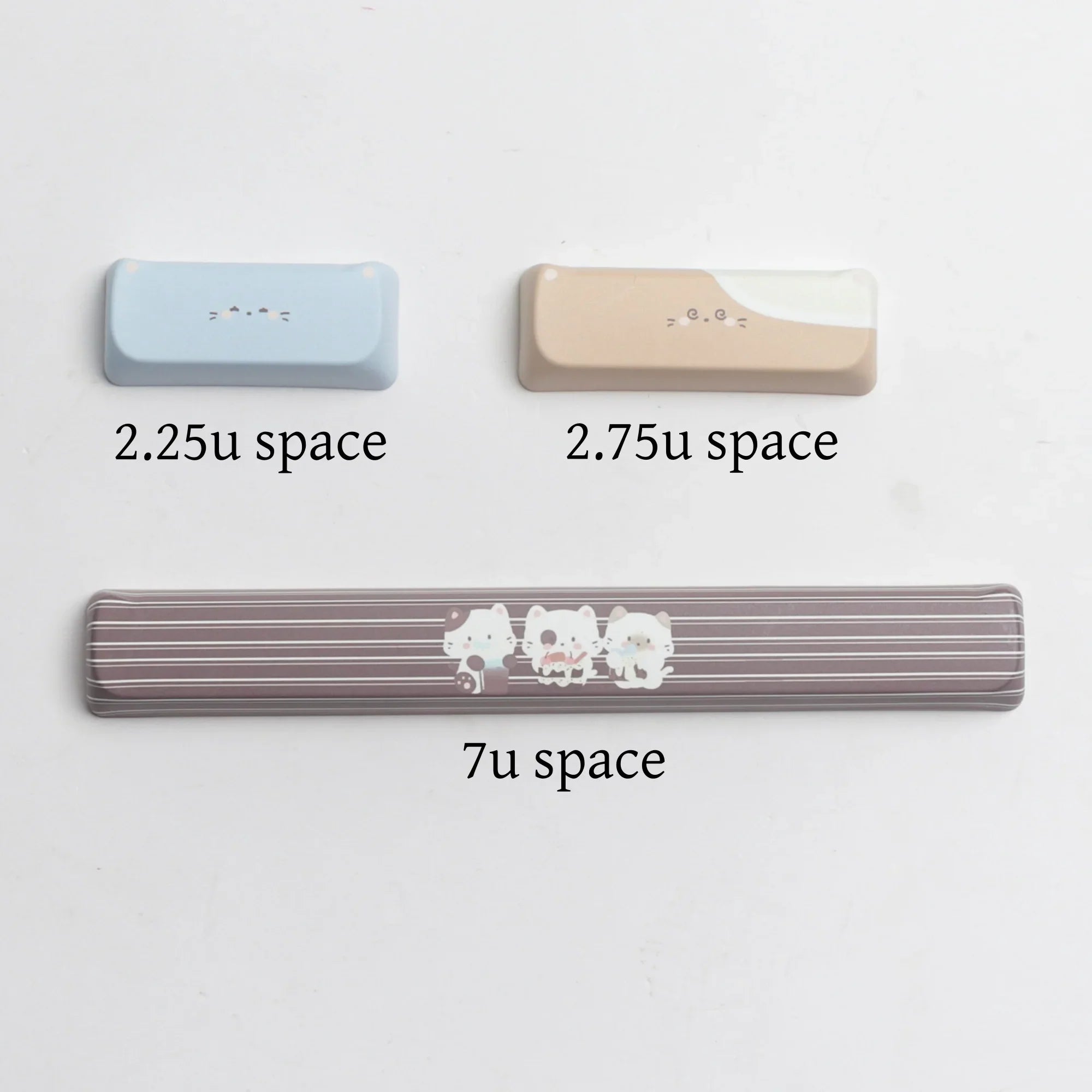 MAO – capuchons de touches de clavier en PBT, profil sel de mer, chat, dessin animé mignon, pour clavier mécanique Switch Mx 6.25u 7u Space GMK67 Alice