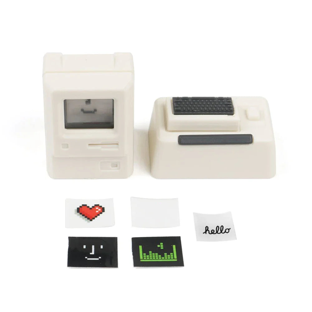 Πλήκτρα πληκτρολογίου K-04 3 σε 1 Αντικατάσταση μηχανικού πληκτρολογίου πληκτρολογίου ρετρό πληκτρολόγια κονσόλας παιχνιδιών Χαριτωμένη διαφανής στολή για μπρελόκ