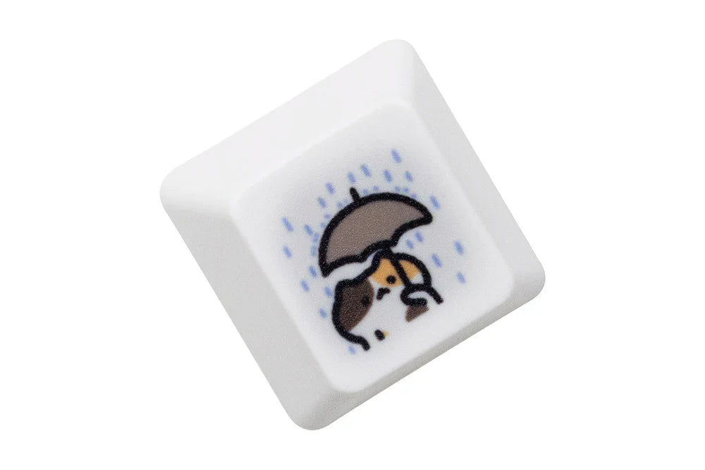 Cute Little Calico Cat Keycap Kitty Meme Keycap Dye Πλήκτρα υποβάθρου για mx stem Μηχανικά πληκτρολόγια Gaming Πορτοκαλί Λευκό Μαύρο