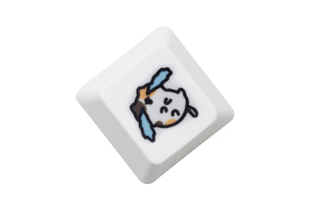 Cute Little Calico Cat Keycap Kitty Meme Keycap Dye Πλήκτρα υποβάθρου για mx stem Μηχανικά πληκτρολόγια Gaming Πορτοκαλί Λευκό Μαύρο