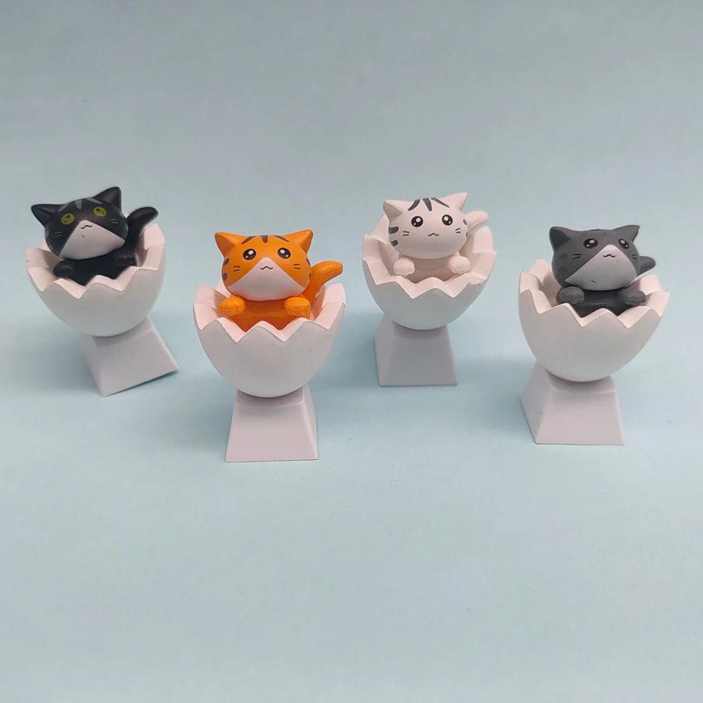 Προσαρμόστε το πληκτρολόγιό σας με Cute Keycaps Cat - Αξεσουάρ PBT Axis Cherry MX Artisan Anime Pink Kawaii