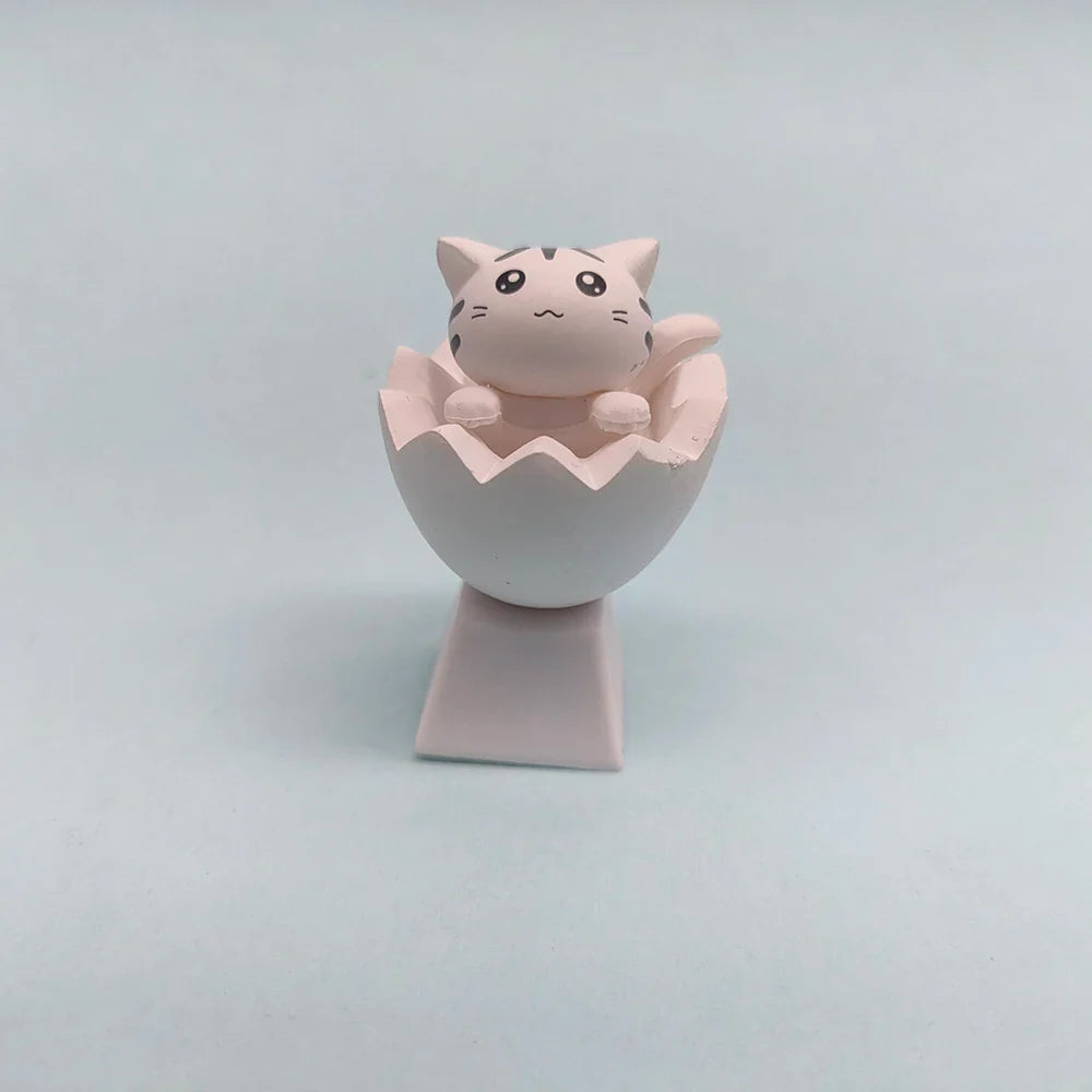 Προσαρμόστε το πληκτρολόγιό σας με Cute Keycaps Cat - Αξεσουάρ PBT Axis Cherry MX Artisan Anime Pink Kawaii