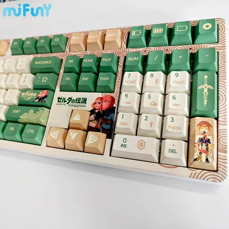 王国之泪键帽 塞尔达斯传说键帽 PBT 定制樱桃阿米洛 IKBC 可爱键盘帽 适用于甘明机械键盘