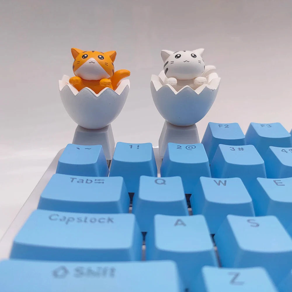 Προσαρμόστε το πληκτρολόγιό σας με Cute Keycaps Cat - Αξεσουάρ PBT Axis Cherry MX Artisan Anime Pink Kawaii