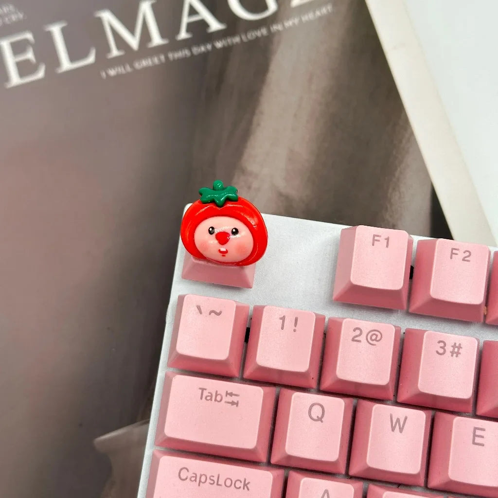 Μπρελόκ Χειροποίητο Ρητίνη Μπρελόκ Μηχανικό Πληκτρολόγιο Μπρελόκ Cute Beaver Loopy Προσαρμοσμένα αξεσουάρ παιχνιδιού Δώρα διακόσμησης