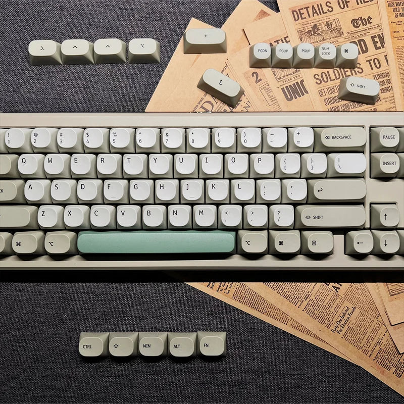 Idobao Retro MA Copritasti per tastiera MAC Copritasti PBT Design originale per tastiera meccanica Interruttori Cherry MX Copritasti semplicistici