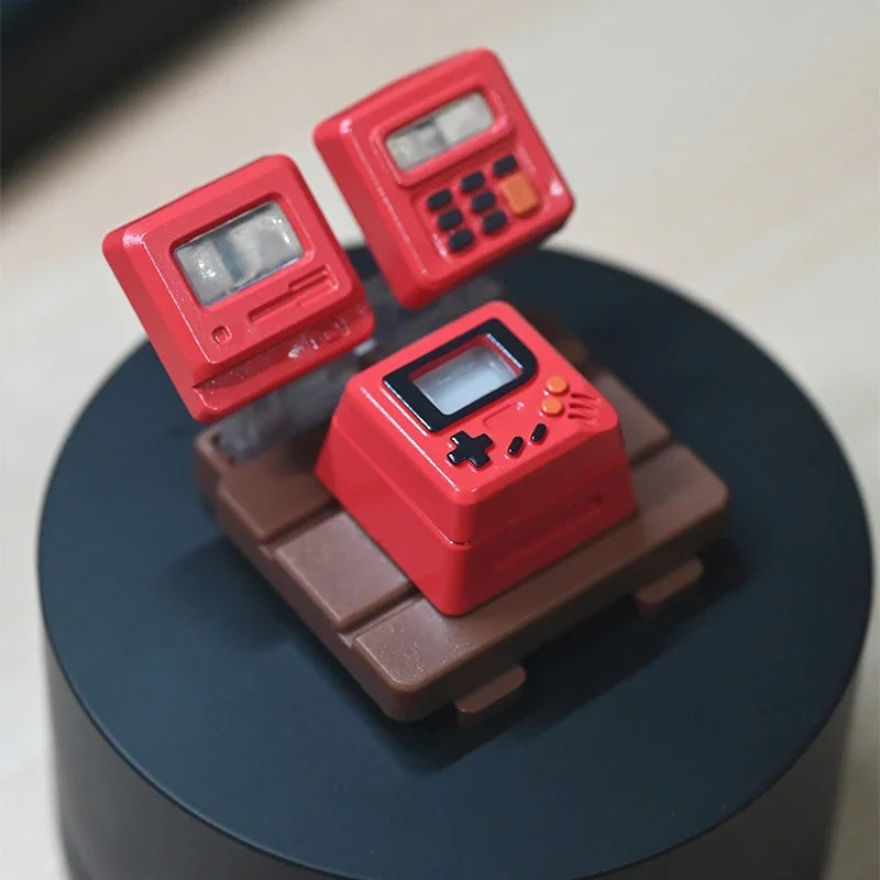 K-04 Πλήκτρα πληκτρολογίου 3 σε 1 για μηχανικά κλασικά ρετρό χαριτωμένα διαφανή μπρελόκ Κοστούμια με χαριτωμένα κουμπιά εξατομικευμένα πλήκτρα