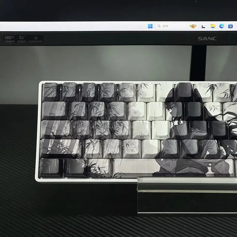 Anime Keycaps for Mechanical Keyboard High-Quality Sublimation PBT Material Suitable for Mad60 68 Keyboards Computer Peripherals