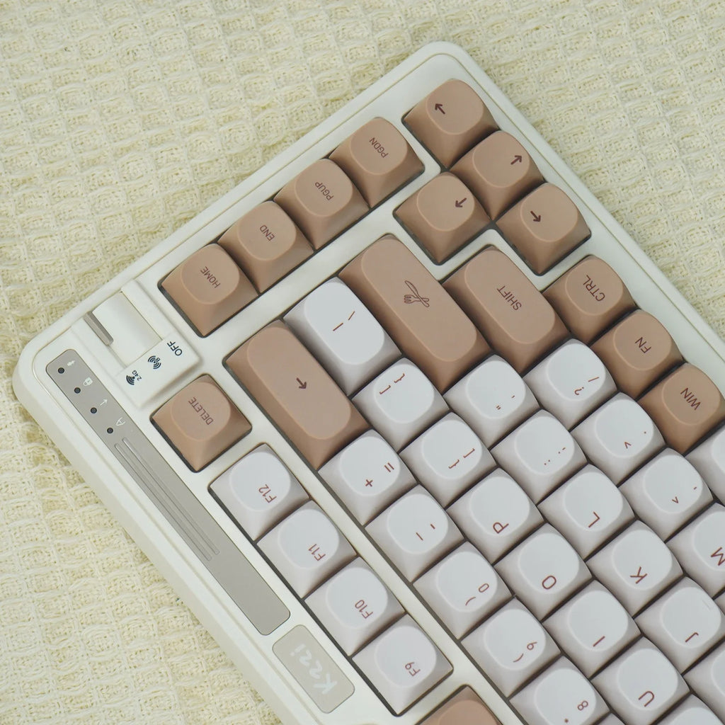 JCM MA Profile PBT Tiramisu Keycaps Alice Bố Trí Nhuộm-Phụ Phím Mũ Cho Bàn Phím Cơ Chơi Game ABM066 MX Công Tắc Wooting