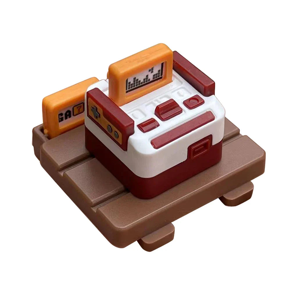 Πλήκτρα πληκτρολογίου K-04 3 σε 1 Αντικατάσταση μηχανικού πληκτρολογίου πληκτρολογίου ρετρό πληκτρολόγια κονσόλας παιχνιδιών Χαριτωμένη διαφανής στολή για μπρελόκ