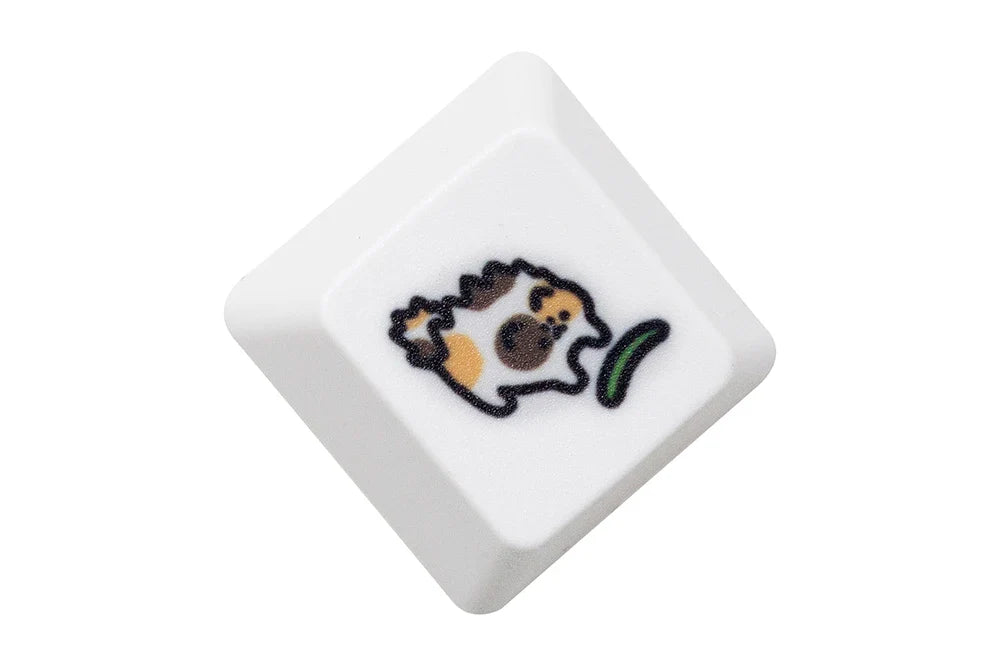Cute Little Calico Cat Keycap Kitty Meme Keycap Dye Πλήκτρα υποβάθρου για mx stem Μηχανικά πληκτρολόγια Gaming Πορτοκαλί Λευκό Μαύρο