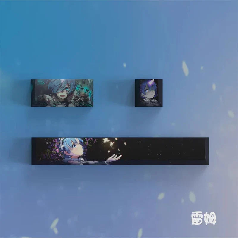 Ιαπωνικά Anime Cartoon Keycaps Personalized PBT Keycaps Cherry Profile for Mechanical Keyboard Cap Caps Gaming Decoration