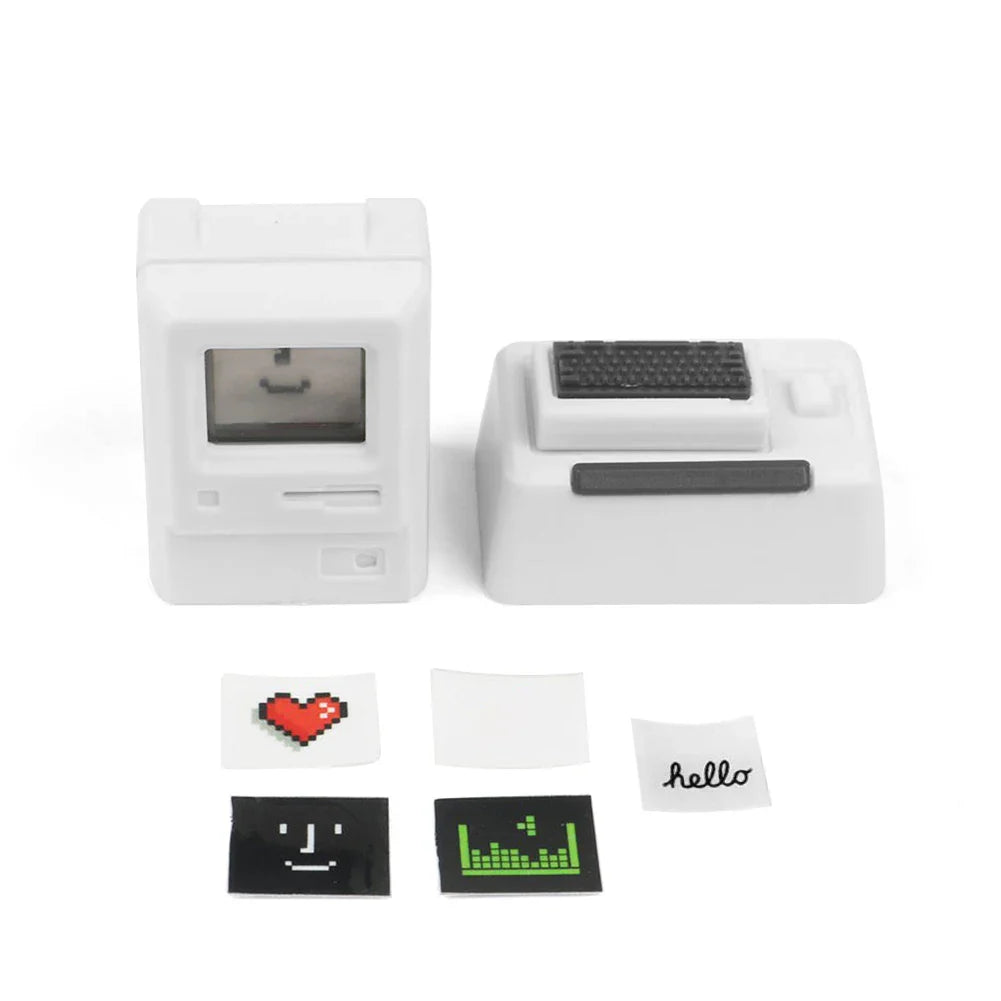 Πλήκτρα πληκτρολογίου K-04 3 σε 1 Αντικατάσταση μηχανικού πληκτρολογίου πληκτρολογίου ρετρό πληκτρολόγια κονσόλας παιχνιδιών Χαριτωμένη διαφανής στολή για μπρελόκ