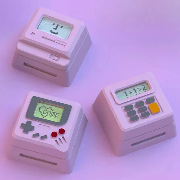 K-04 Πλήκτρα πληκτρολογίου 3 σε 1 για μηχανικά κλασικά ρετρό χαριτωμένα διαφανή μπρελόκ Κοστούμια με χαριτωμένα κουμπιά εξατομικευμένα πλήκτρα