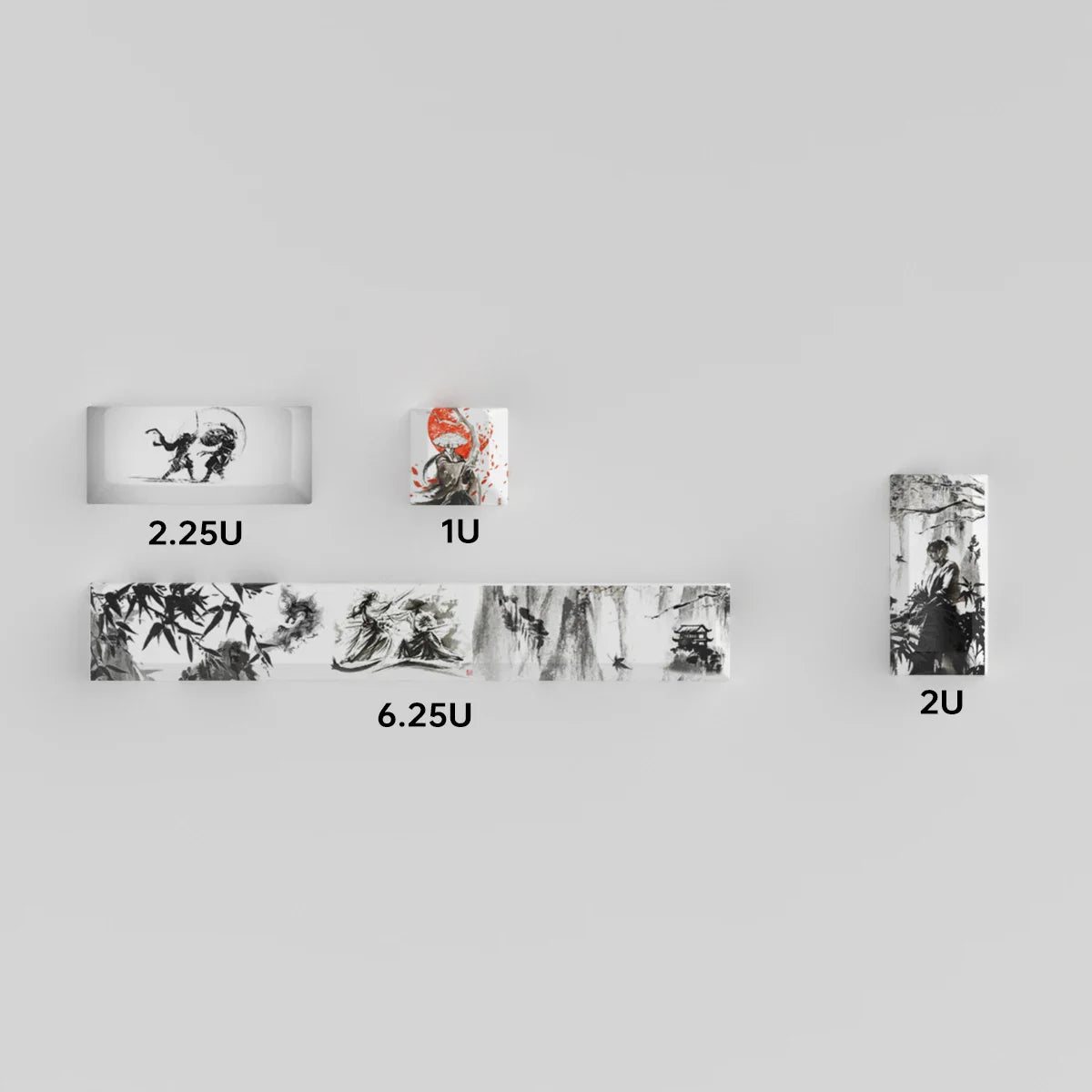 Coral Sea Keycap 4PCS Keycaps Cherry Profile Dye-Sub PBT keycaps Space Bar 6.25U ESC Enter Custom Keycap For Mechanical Keyboard