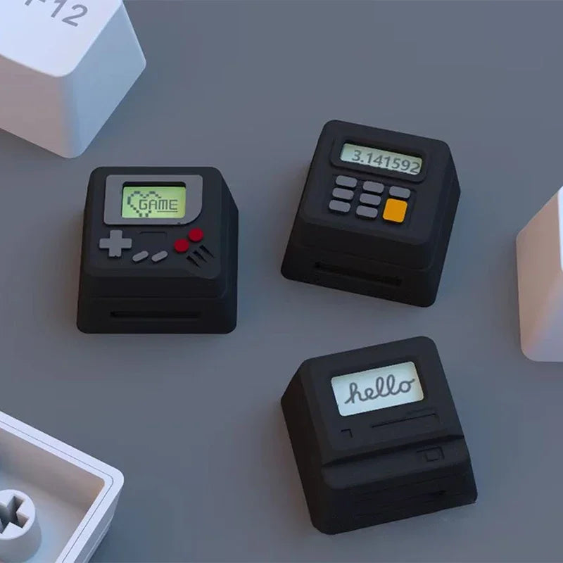 K-04 Πλήκτρα πληκτρολογίου 3 σε 1 για μηχανικά κλασικά ρετρό χαριτωμένα διαφανή μπρελόκ Κοστούμια με χαριτωμένα κουμπιά εξατομικευμένα πλήκτρα