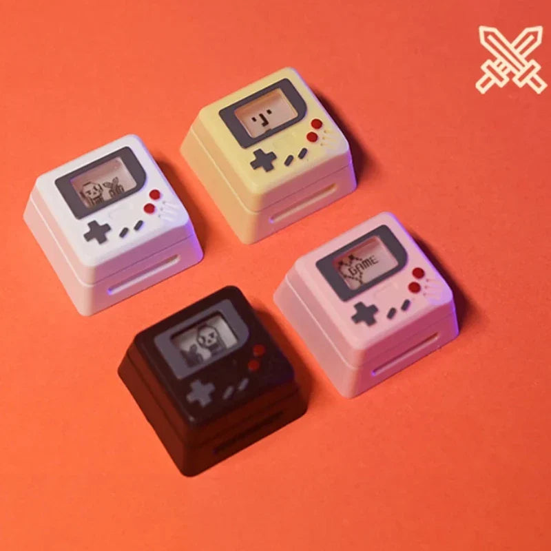 K-04 Πλήκτρα πληκτρολογίου 3 σε 1 για μηχανικά κλασικά ρετρό χαριτωμένα διαφανή μπρελόκ Κοστούμια με χαριτωμένα κουμπιά εξατομικευμένα πλήκτρα