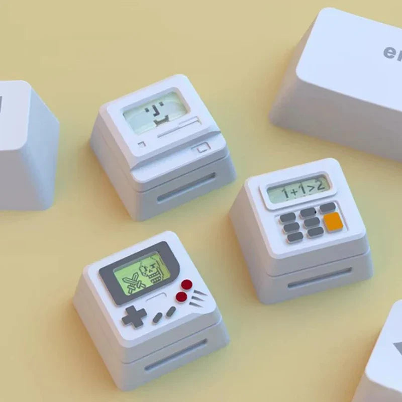 K-04 鍵盤鍵帽 3合1 適用於機械經典復古可愛透明鍵帽套裝可愛按鍵個性鍵帽