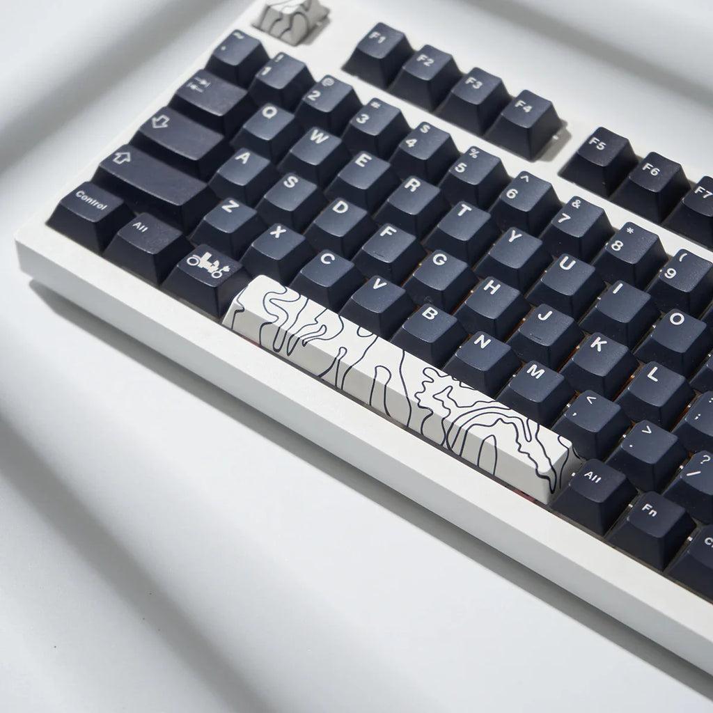 Coral Sea Keycap 4PCS Keycaps Cherry Profile Dye-Sub PBT keycaps Space Bar 6.25U ESC Enter Custom Keycap For Mechanical Keyboard