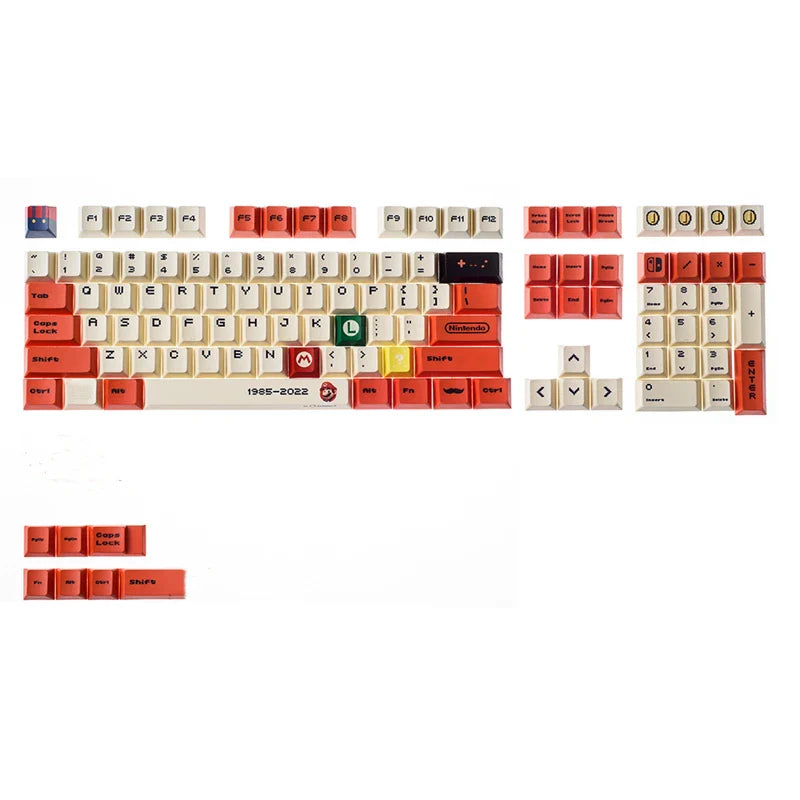 Capuchons de touches en PBT, 125 touches, personnalisés, pour Mini clavier mécanique, adapté au clavier de jeu sur tablette