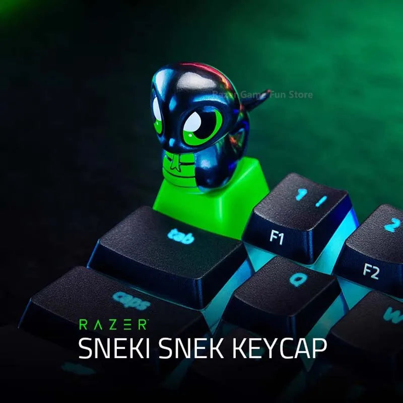 Razer Sneki Snek Keycap accessoire de clavier compagnon mignon en ABS et PVC convient à tous les claviers mécaniques et optiques Razer