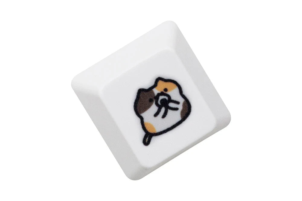 Cute Little Calico Cat Keycap Kitty Meme Keycap Dye Πλήκτρα υποβάθρου για mx stem Μηχανικά πληκτρολόγια Gaming Πορτοκαλί Λευκό Μαύρο
